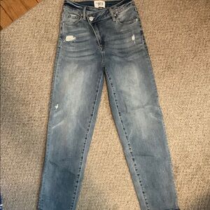 Women's Blue Distressed Jeans